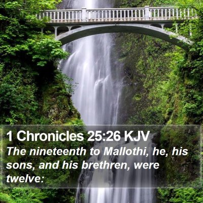 1 Chronicles 25:26 KJV Bible Verse Image