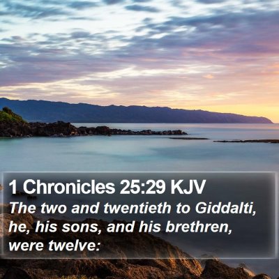 1 Chronicles 25:29 KJV Bible Verse Image