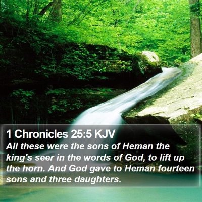 1 Chronicles 25:5 KJV Bible Verse Image