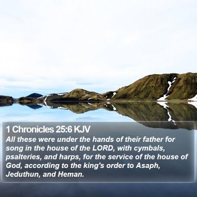 1 Chronicles 25:6 KJV Bible Verse Image