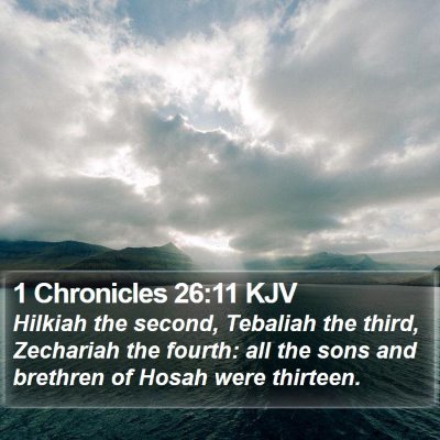1 Chronicles 26:11 KJV Bible Verse Image