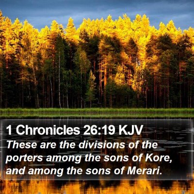 1 Chronicles 26:19 KJV Bible Verse Image
