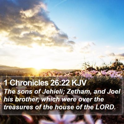 1 Chronicles 26:22 KJV Bible Verse Image