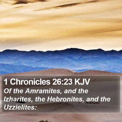 1 Chronicles 26:23 KJV Bible Verse Image