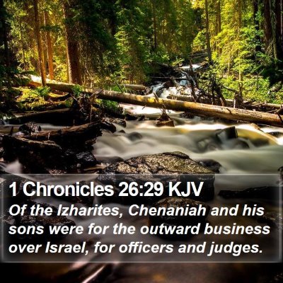 1 Chronicles 26:29 KJV Bible Verse Image