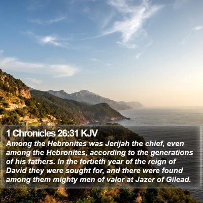 1 Chronicles 26:31 KJV Bible Verse Image