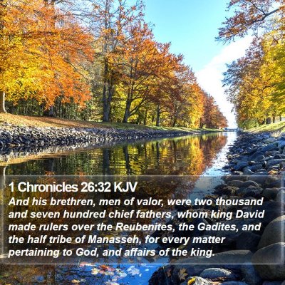 1 Chronicles 26:32 KJV Bible Verse Image