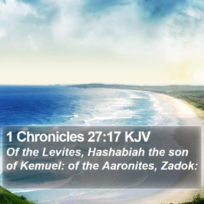 1 Chronicles 27:17 KJV Bible Verse Image