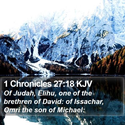 1 Chronicles 27:18 KJV Bible Verse Image