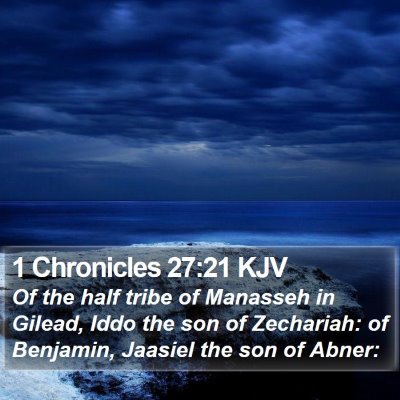 1 Chronicles 27:21 KJV Bible Verse Image
