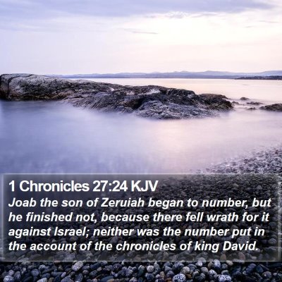 1 Chronicles 27:24 KJV Bible Verse Image