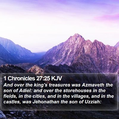 1 Chronicles 27:25 KJV Bible Verse Image