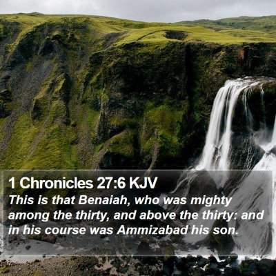 1 Chronicles 27:6 KJV Bible Verse Image