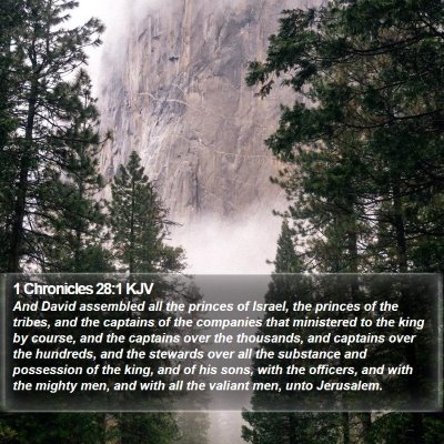 1 Chronicles 28:1 KJV Bible Verse Image