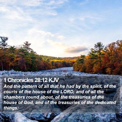 1 Chronicles 28:12 KJV Bible Verse Image