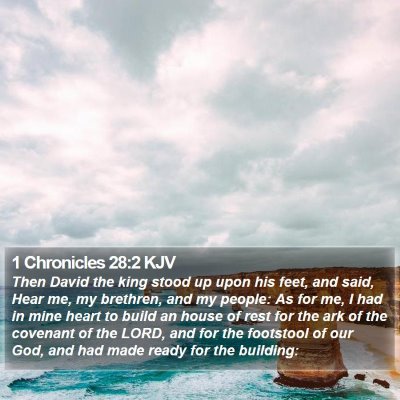 1 Chronicles 28:2 KJV Bible Verse Image