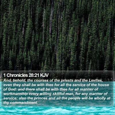 1 Chronicles 28:21 KJV Bible Verse Image