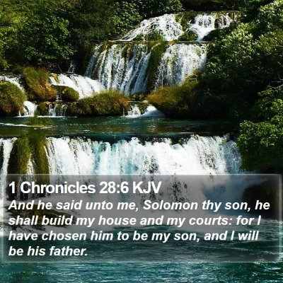 1 Chronicles 28:6 KJV Bible Verse Image