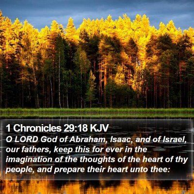 1 Chronicles 29:18 KJV Bible Verse Image