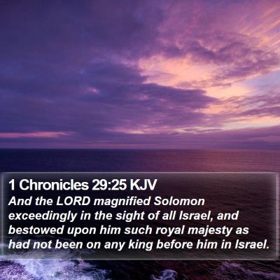 1 Chronicles 29:25 KJV Bible Verse Image