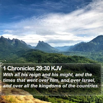 1 Chronicles 29:30 KJV Bible Verse Image