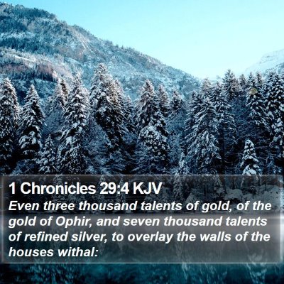 1 Chronicles 29:4 KJV Bible Verse Image