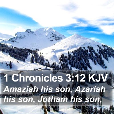 1 Chronicles 3:12 KJV Bible Verse Image