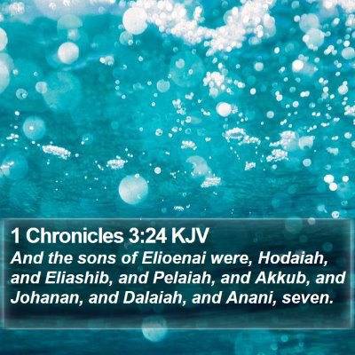 1 Chronicles 3:24 KJV Bible Verse Image