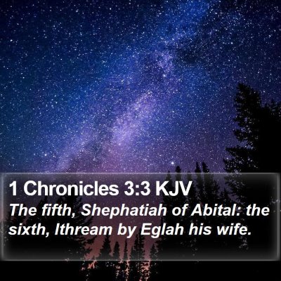 1 Chronicles 3:3 KJV Bible Verse Image