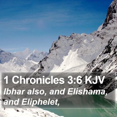 1 Chronicles 3:6 KJV Bible Verse Image