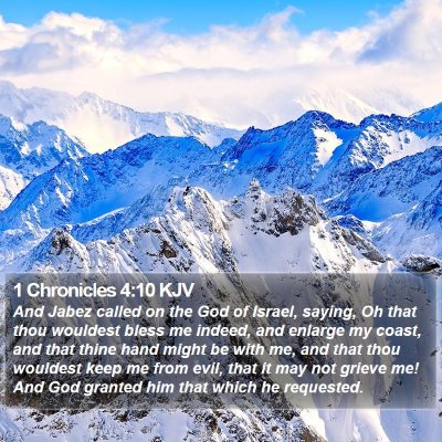 1 Chronicles 4:10 KJV Bible Verse Image