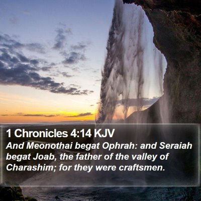 1 Chronicles 4:14 KJV Bible Verse Image