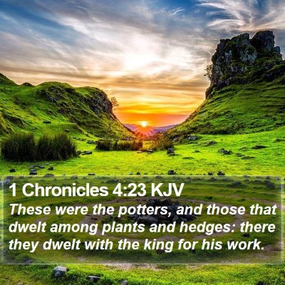 1 Chronicles 4:23 KJV Bible Verse Image