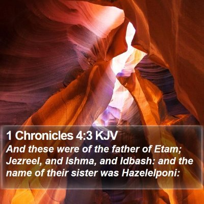 1 Chronicles 4:3 KJV Bible Verse Image