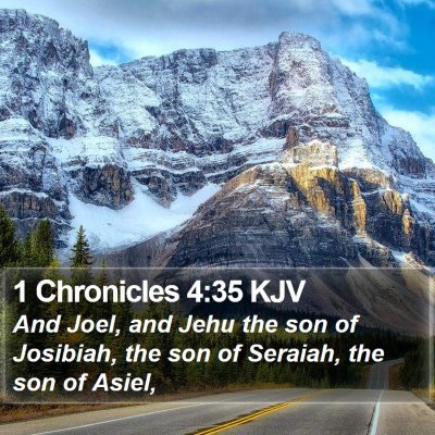 1 Chronicles 4:35 KJV Bible Verse Image