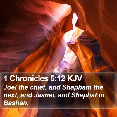 1 Chronicles 5:12 KJV Bible Verse Image