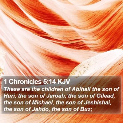 1 Chronicles 5:14 KJV Bible Verse Image