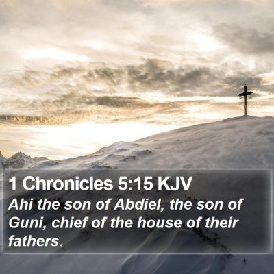 1 Chronicles 5:15 KJV Bible Verse Image