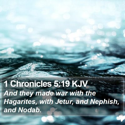 1 Chronicles 5:19 KJV Bible Verse Image