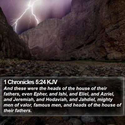 1 Chronicles 5:24 KJV Bible Verse Image