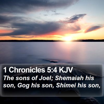 1 Chronicles 5:4 KJV Bible Verse Image