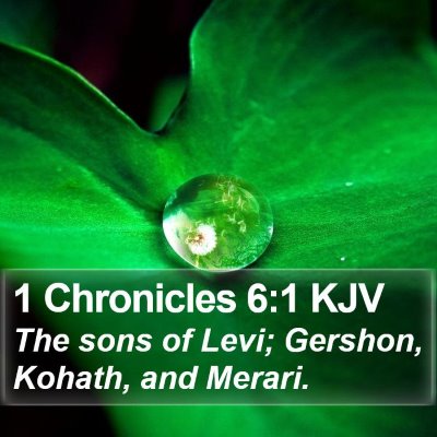 1 Chronicles 6:1 KJV Bible Verse Image