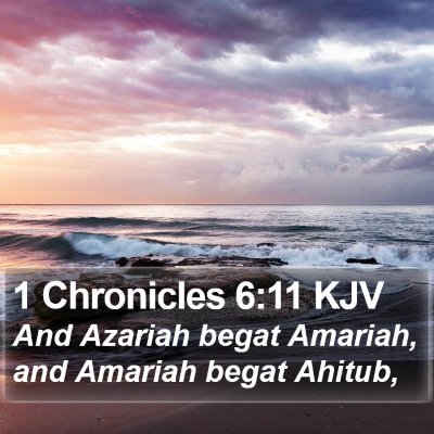 1 Chronicles 6:11 KJV Bible Verse Image
