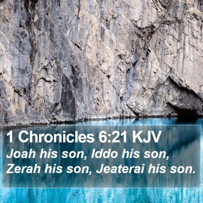 1 Chronicles 6:21 KJV Bible Verse Image
