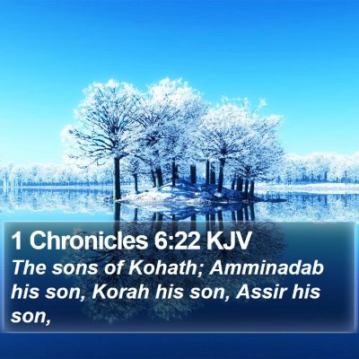 1 Chronicles 6:22 KJV Bible Verse Image