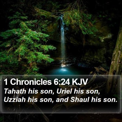 1 Chronicles 6:24 KJV Bible Verse Image