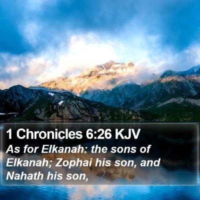 1 Chronicles 6:26 KJV Bible Verse Image