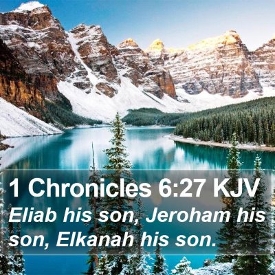 1 Chronicles 6:27 KJV Bible Verse Image