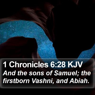 1 Chronicles 6:28 KJV Bible Verse Image