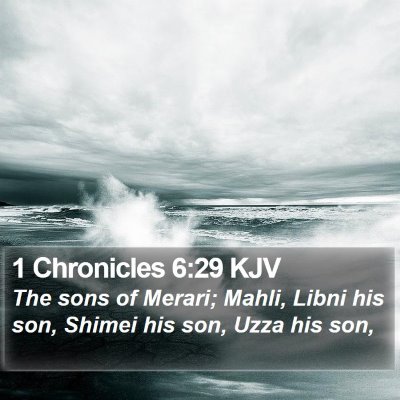 1 Chronicles 6:29 KJV Bible Verse Image